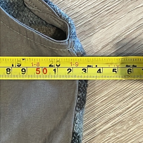 Entro Women Utility Vest Medium Tan Wool Blend Cloth Back Gorpcore Bohemian - Picture 11 of 13